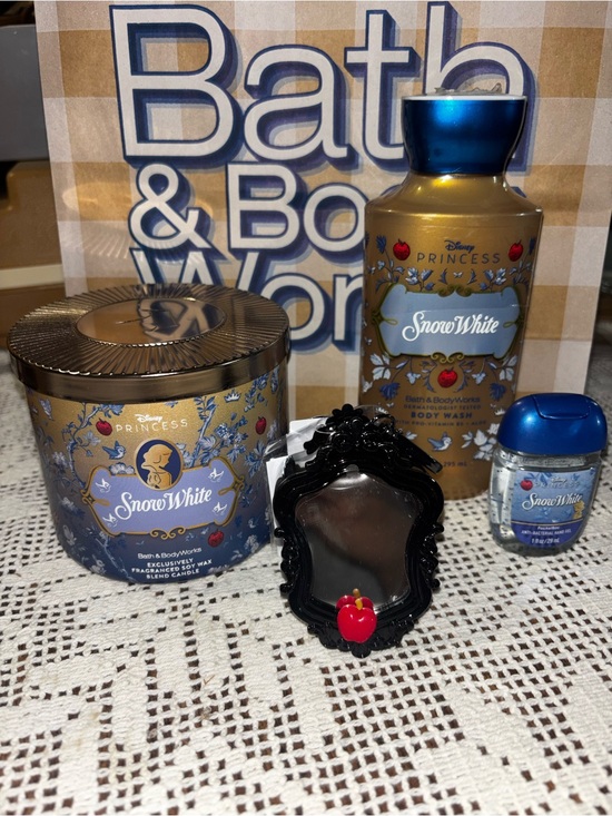 Bath & Body Works Other - (2026)Bath & Body Works Snow White Gold and Blue Body Wash & Candle Set